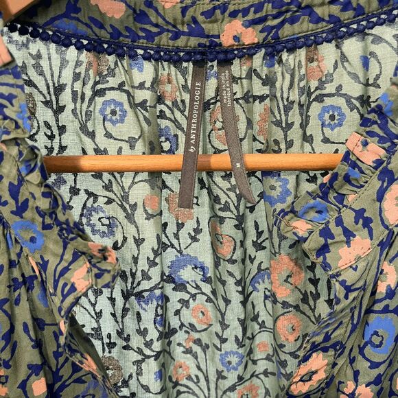 Anthropologie Penrose Tiered Short Sleeve Tunic Dress Women's Size Medium - Picture 5 of 6